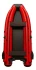 Моторная надувная Лодка ПВХ SibRiver (Сибривер) Allaska (Аляска) - 420 Drive Lux красный/чёрный