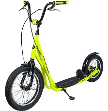 Самокат внедорожный Novatrack (Новатрак) City Line, неоновый зеленый Самокат внедорожный Novatrack (Новатрак) City Line, неоновый зеленый